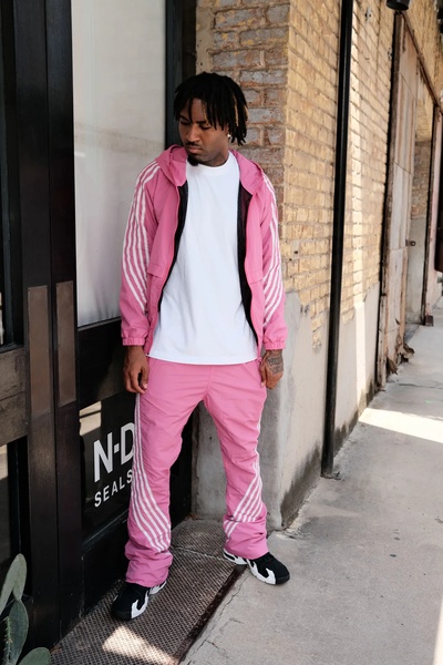 tracksuit, jogger set, track jacket, athletic pants, sportswear set, zip up jacket, new arrival, lifestyle, energetic, fresh, pink, neutral